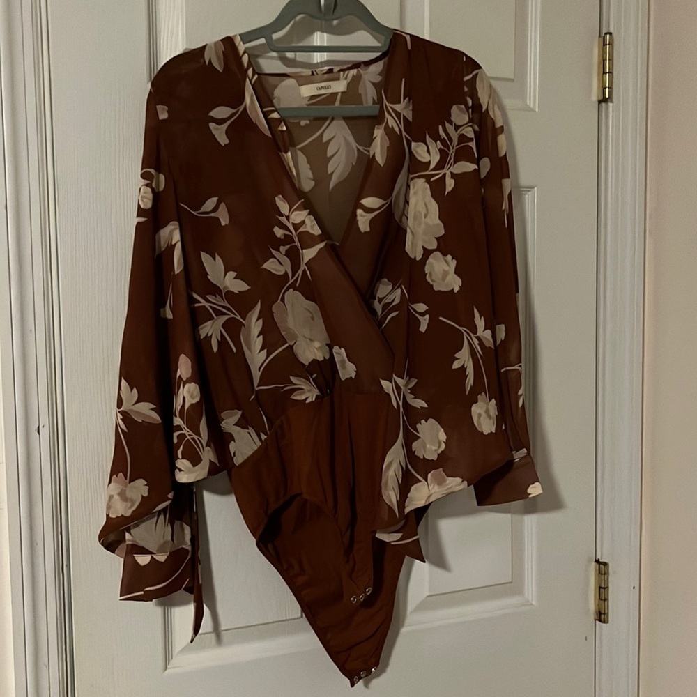 Brown and beige body suite perfect for dinner dates